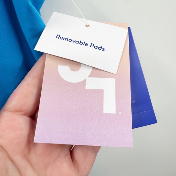 NEW JoyLab Knit Sporty Contrast Active Dress - Bright Blue Size Large - Picture 11 of 12